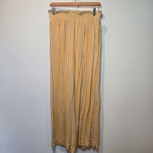 Abercrombie & Fitch Wide Leg Pants Womens Small Paperbag Striped Trousers